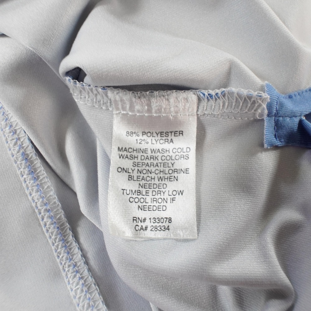 Lucky In Love Shirt Womens XL Blue Mock Neck Long Sleeve Zip Athletic Pullover - Picture 8 of 11